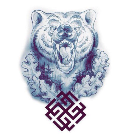 Славянский медведь тату
