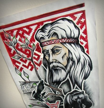 Перун Велес Сварог эскизы