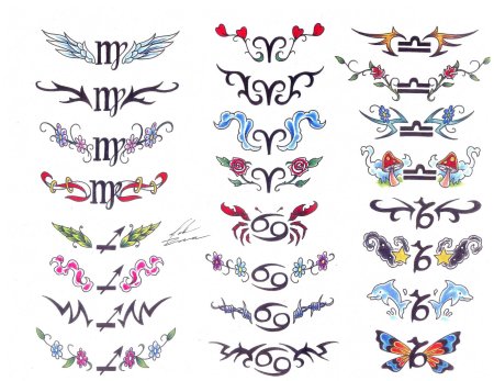 Тату эскизы для девушек надписи