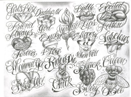 Эскизы татуировок для мужчин надписи