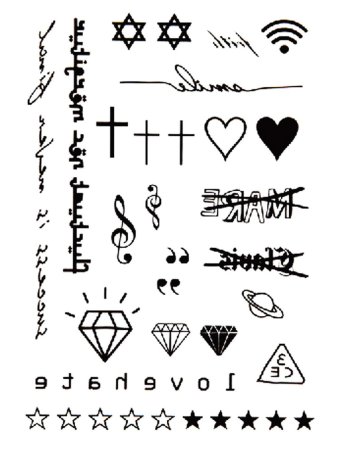 Переводные Татуировки маленькие