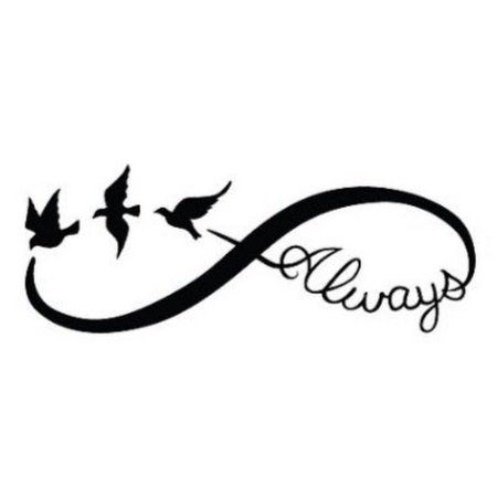 Бесконечность тату эскиз