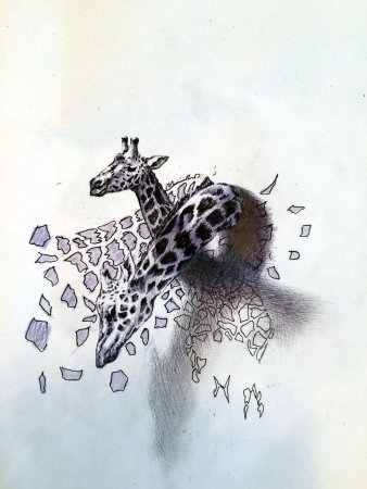 Жираф эскиз