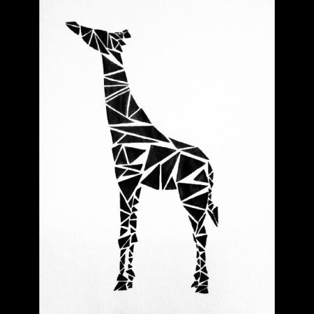 Стилизованные животные в геометрических фигурах