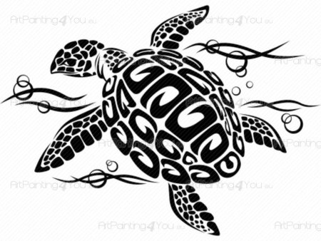 Полинезийские узоры черепаха