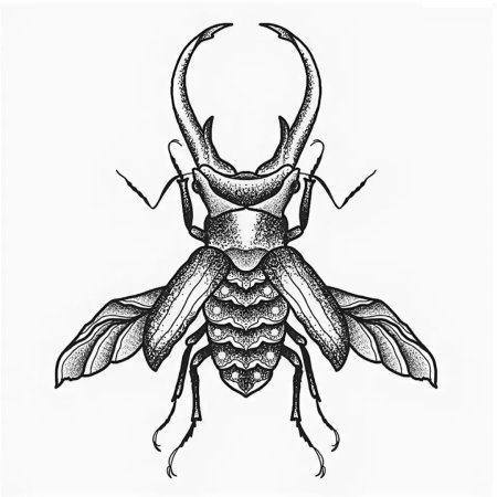 Жук скоробей эскиз тату