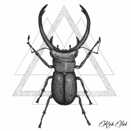 Жук Рогач стилизация