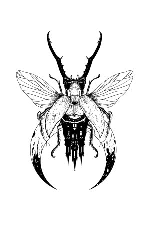 Цикада Жук эскиз