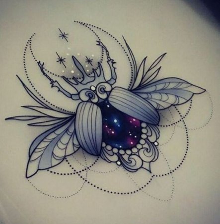 Жук скарабей тату эскизы