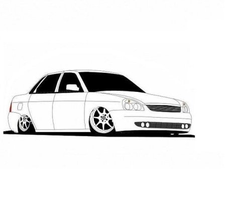 Лада Приора 2170 раскраска