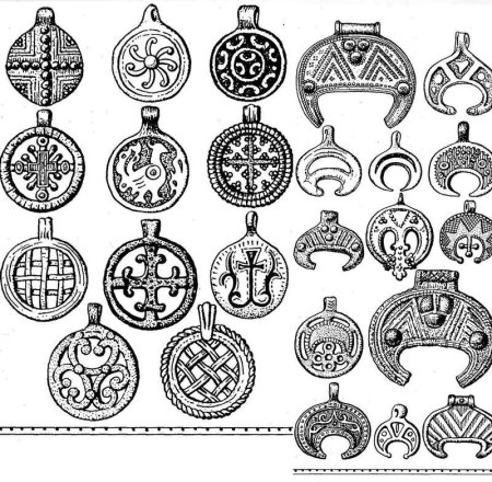 Лунница Славянский оберег эскиз