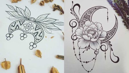 Лунница Макошь тату