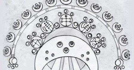 Славянская Лунница эскиз