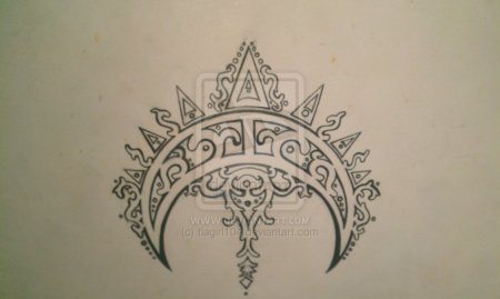 Лунница Славянский оберег тату