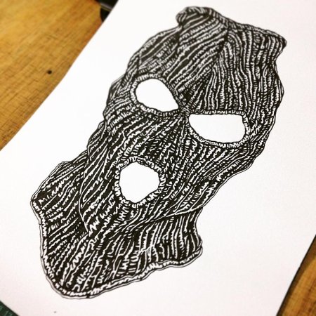 Тату маска Балаклава