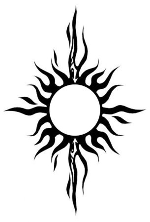 Тату солнце