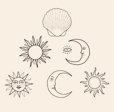 Солнце эскиз