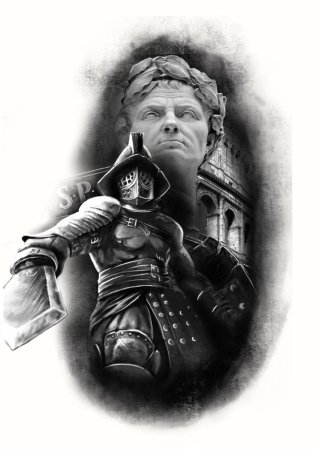 Гладиатор Колизей эскиз
