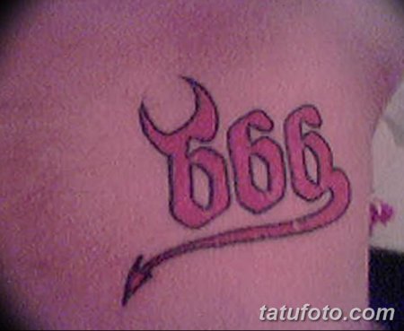 Тату три шестерки