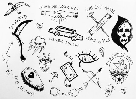 Эскиз маленькой тату для мужчин