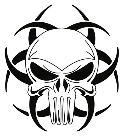 Тату черно белое