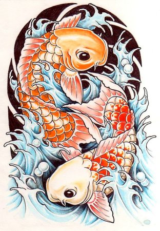 Аниме якудза тату тигр