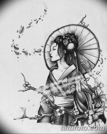 Японские рыбы эскиз