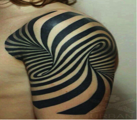 Татуировки обман зрения