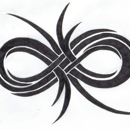 Знак бесконечности тату эскиз