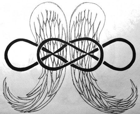 Знак бесконечности тату эскиз