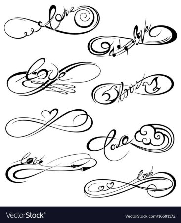 Тату знак бесконечности с птичками