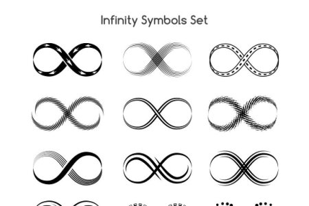 Бесконечность тату эскиз
