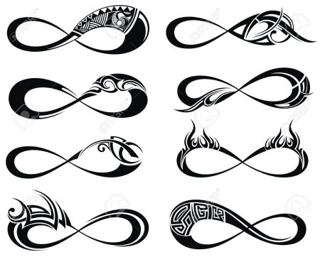 Знак бесконечности эскиз