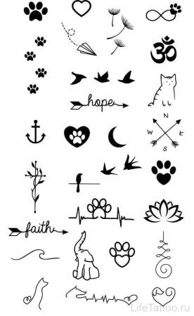 Эскизы тату маленькие
