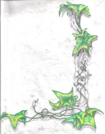 Ядовитый плющ тату эскиз