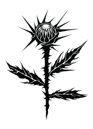 Чертополох стилизация