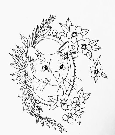Татуировка кошка эскизы