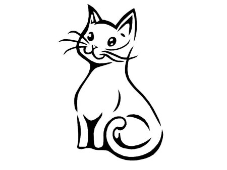 Кошка эскиз