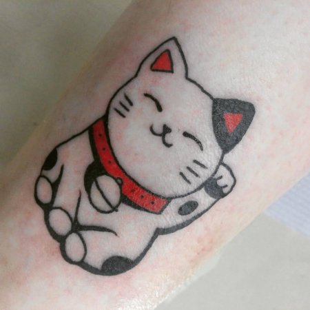 Легкие тату котик