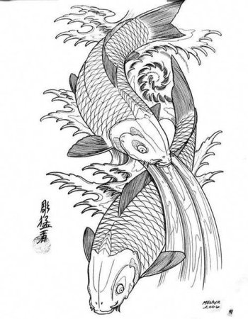 Японские рыбы Инь Янь