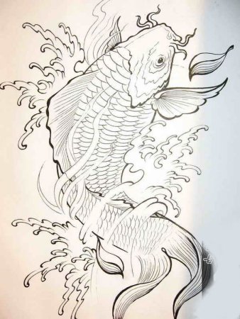 Японские рыбки Инь Янь