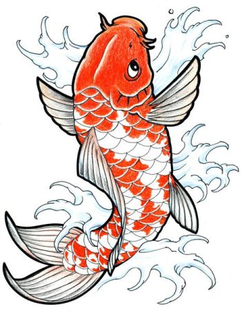 Япония рыбки карпы кои