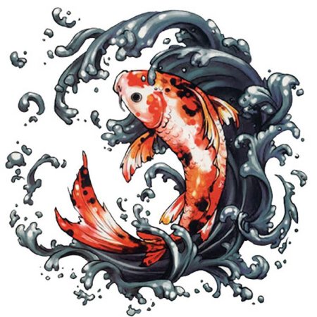 Японские карпы Инь Янь