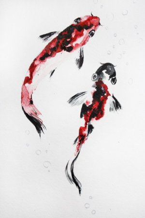 Японские рыбы тату