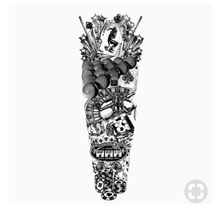 Тату полурукав для мужчин эскизы