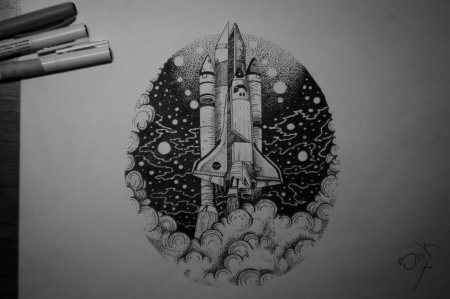 Космос эскиз