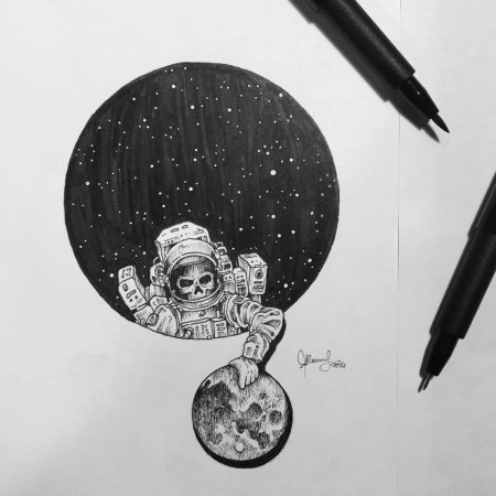 Черная ручка