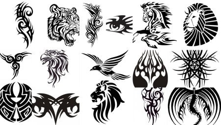 Рисунки в стиле трайбл