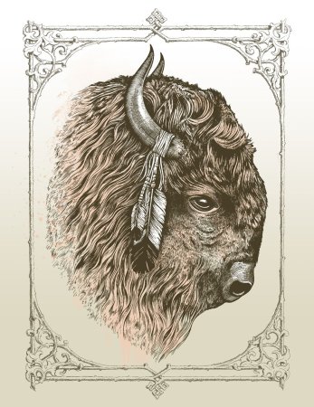 Голова зубра