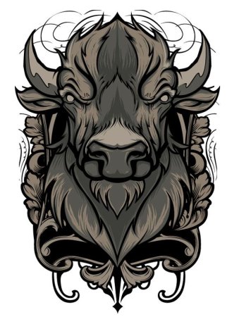 Тату быка эскизы